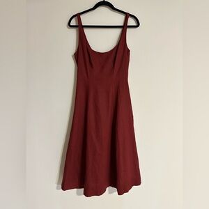 Reformation Burgundy Dress